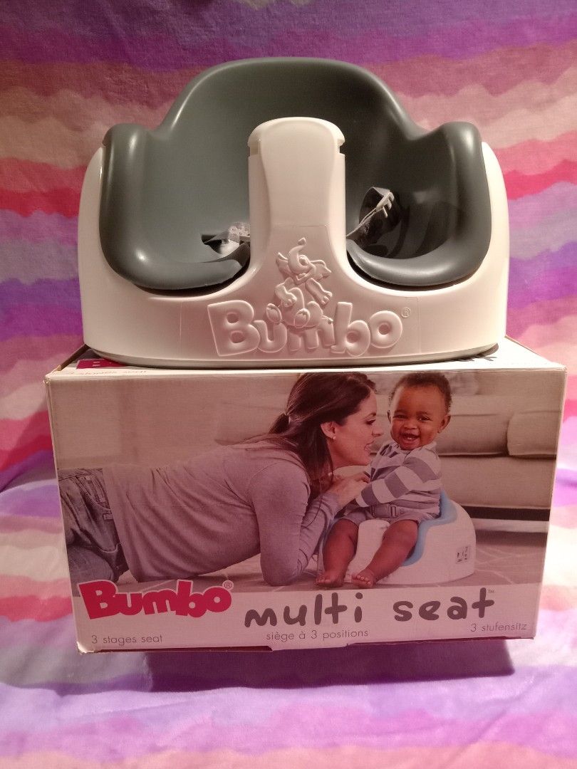 Bumbo Chair 3 in 1 Floor & Booster Seat (Gray), Babies & Kids, Baby