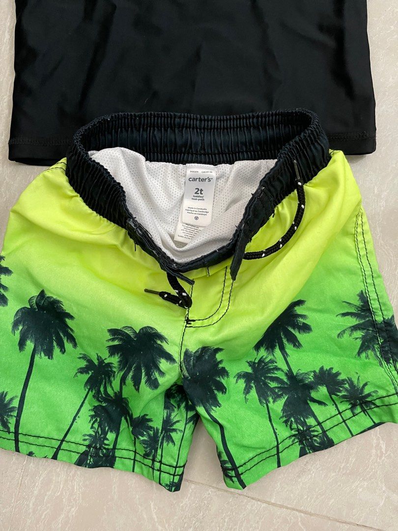 Buy Juniors Printed Rash Guard and Swim Shorts Set Online | Babyshop UAE