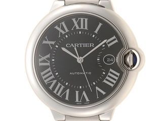 Cartier Ballon Bleu LM W6920042 Stainless Steel Black Dial for Men Automatic Watch