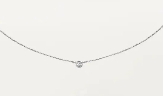 CARTIER D AMOUR NECKLACE XS WHITE GOLD Luxury Accessories on