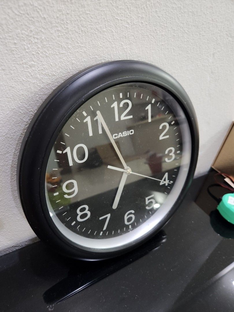 Casio Wall Clock, Furniture & Home Living, Home Decor, Clocks on Carousell