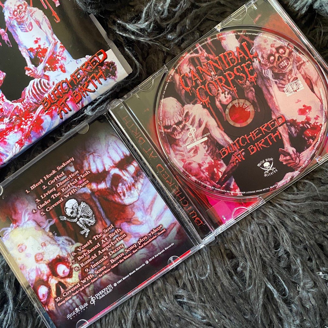 CD CANNIBAL CORPSE Butchered at Birth, Hobbies & Toys, Music