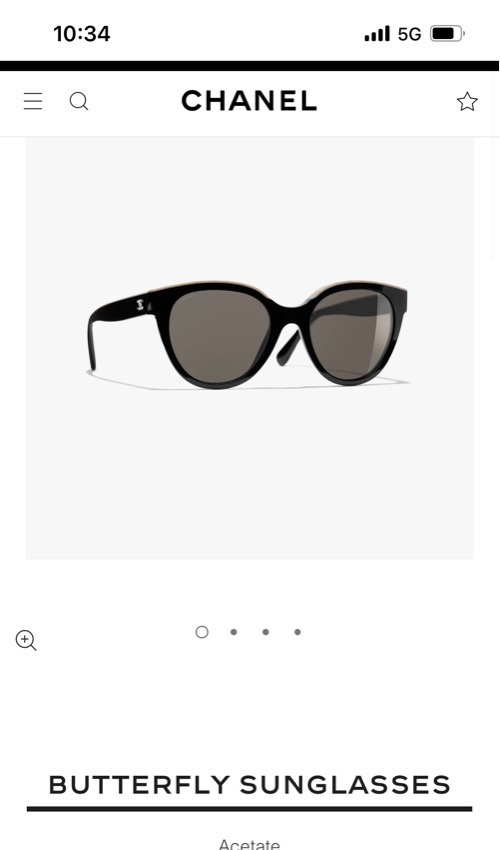 Shop CHANEL 2020 SS Butterfly Sunglasses (CH5414 C534 3) by