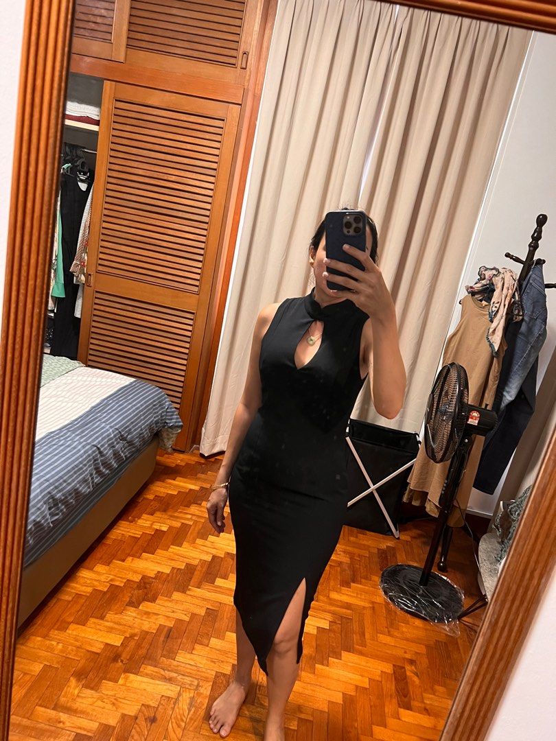Cheongsam Mandarin collar bodycon dress Women s Fashion Dresses Sets Dresses on Carousell