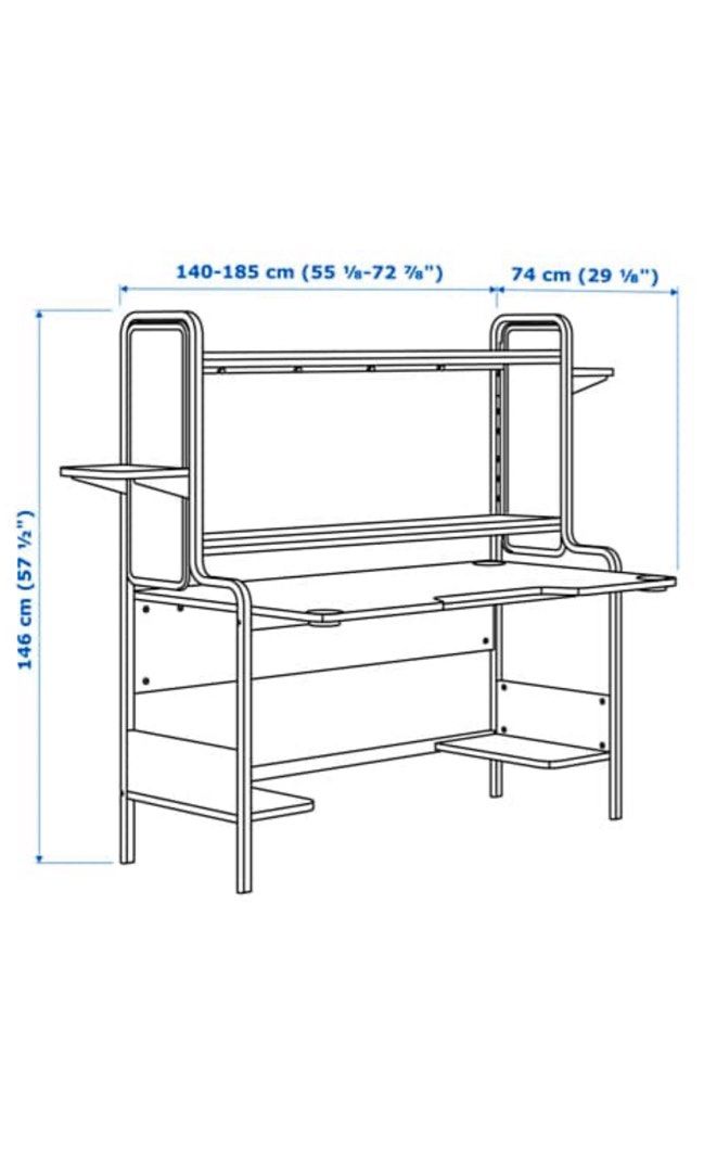 Computer Table gaming desk gaming table Kullen Alex baggebo billy