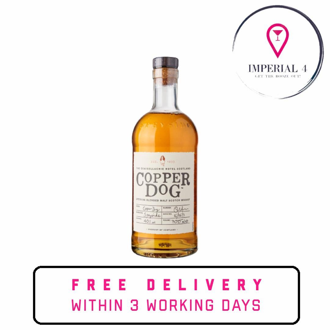 Copper Dog Speyside Blended Malt Scotch Whisky 700ML, Food & Drinks