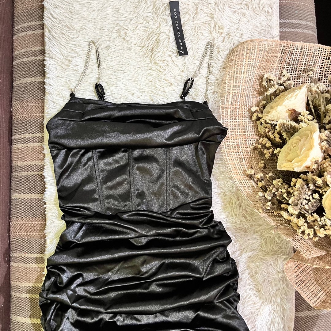 burgundy velvet mini dress Bow Detail Avenue Plus Size Wave Size:Extra Extra Large 2025-BFCM-SITEWIDE