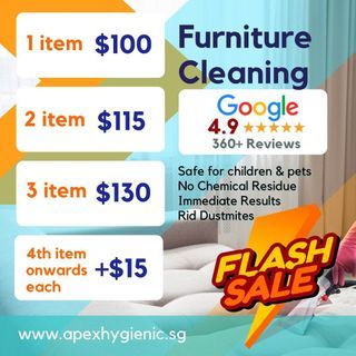 Deep Dirt Cleaning Services/ Deep Cleaning/ Mattress / Sofa/ Carpet/ Pram/ Baby cot/ Deep dirt extraction and shampooing/ Leather sofa cleaning /Upholstery/ Apex Hygienic