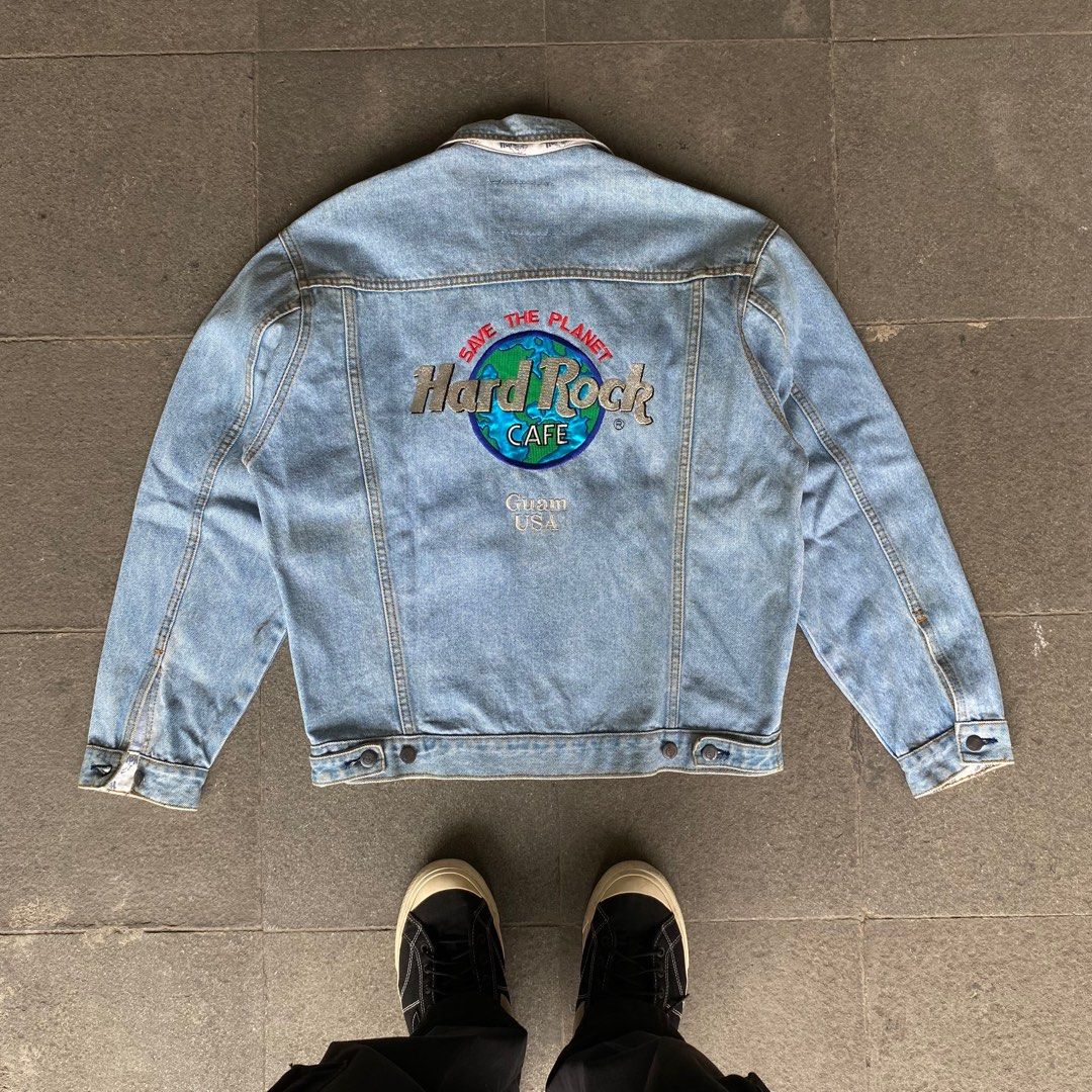 Hard rock cafe save the planet hotsell denim jacket
