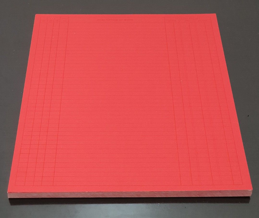 Dental patient record card red on carousell