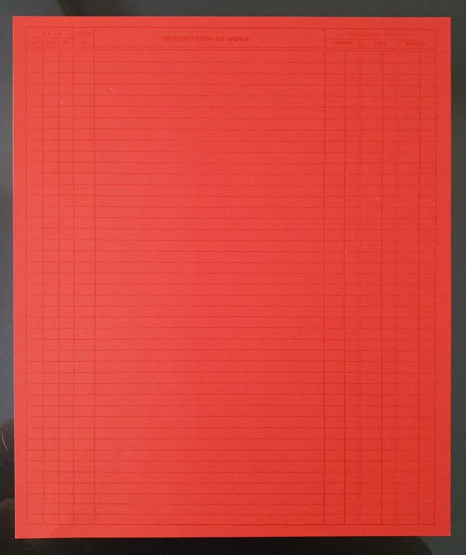 Dental patient record card red on carousell