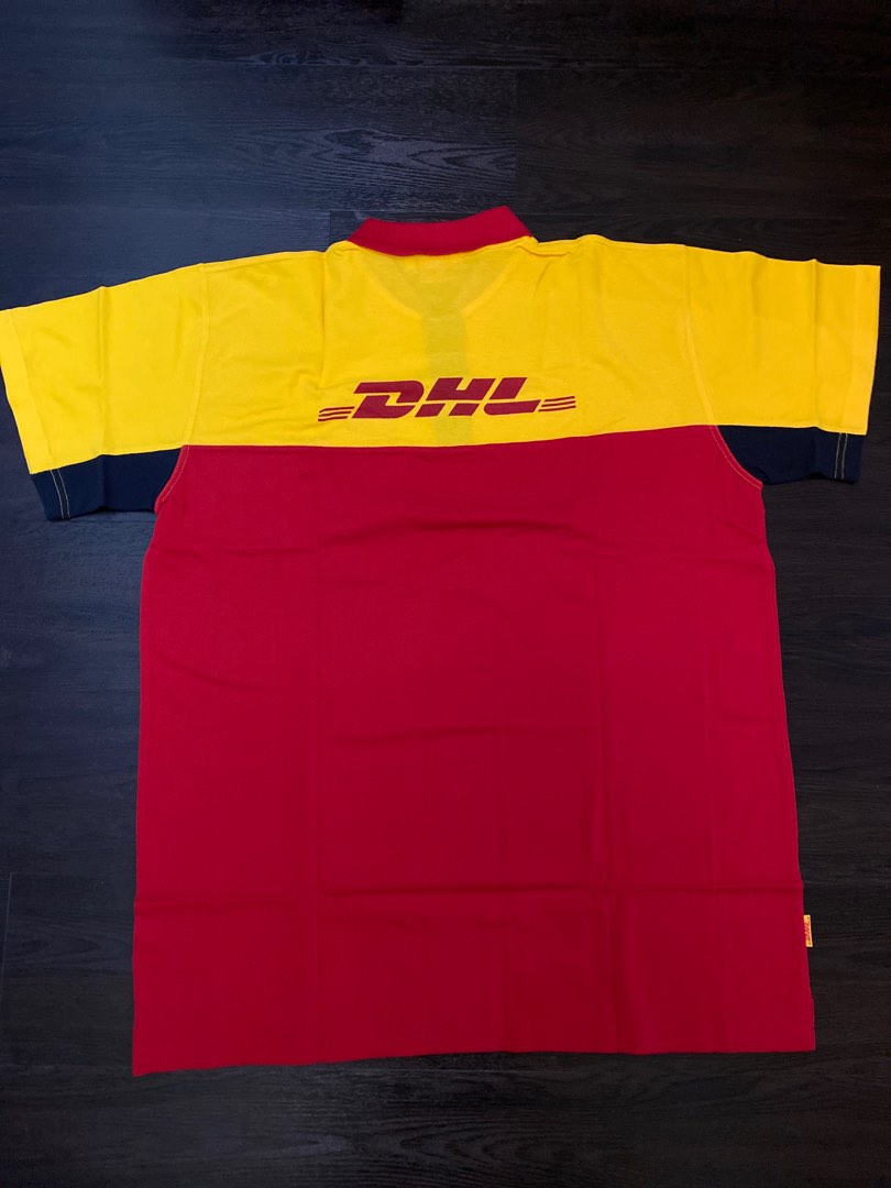 New DHL Polo Tee Shirt Vintage, Men's Fashion, Tops & Sets, Tshirts ...
