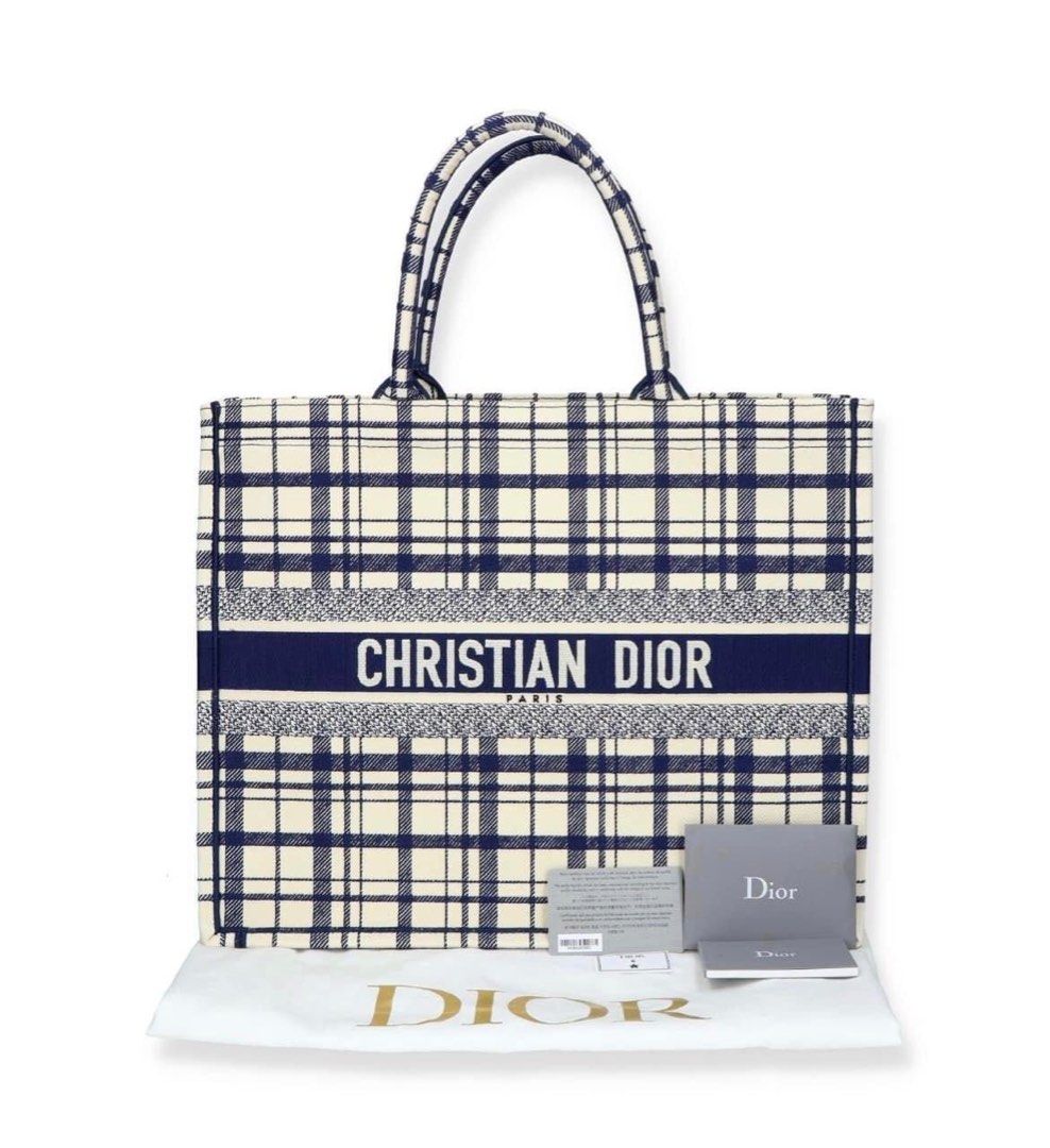 Christian Dior blue tote bag, Luxury, Bags & Wallets on Carousell