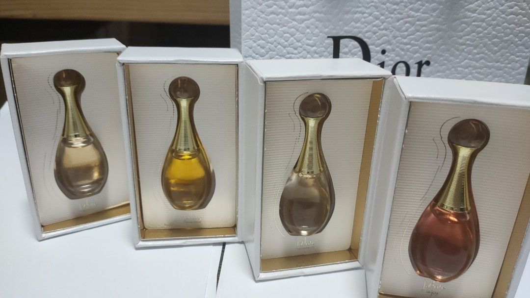 Dior J'adore Perfume Gift Set 5ml x4, Beauty & Personal Care, Fragrance