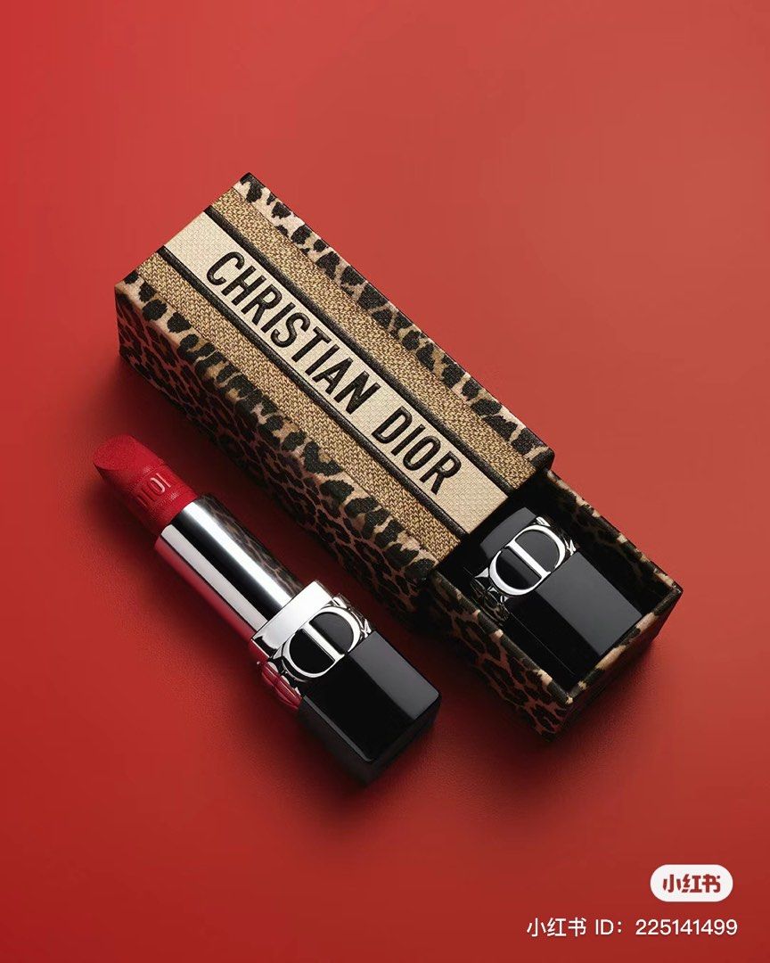 Dior Lipstick Case limited edition leopard print, Beauty & Personal
