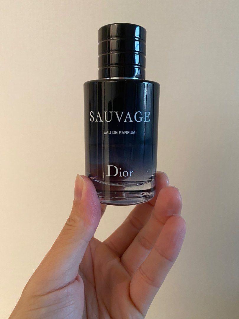 Dior Sauvage Eau De Parfum 60ml bottle (half left)