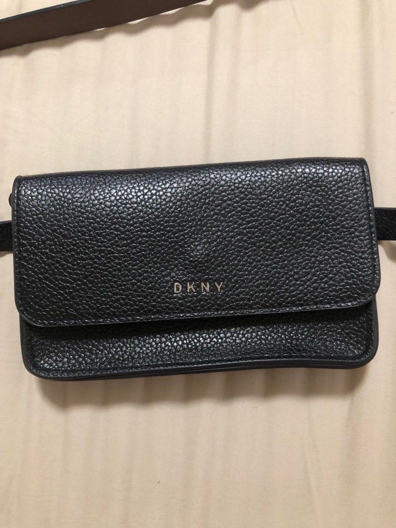 NWT Original DKNY Belt Waist Bag Fanny Maroon 1X Faux Leather R23D1L73  Wristlet