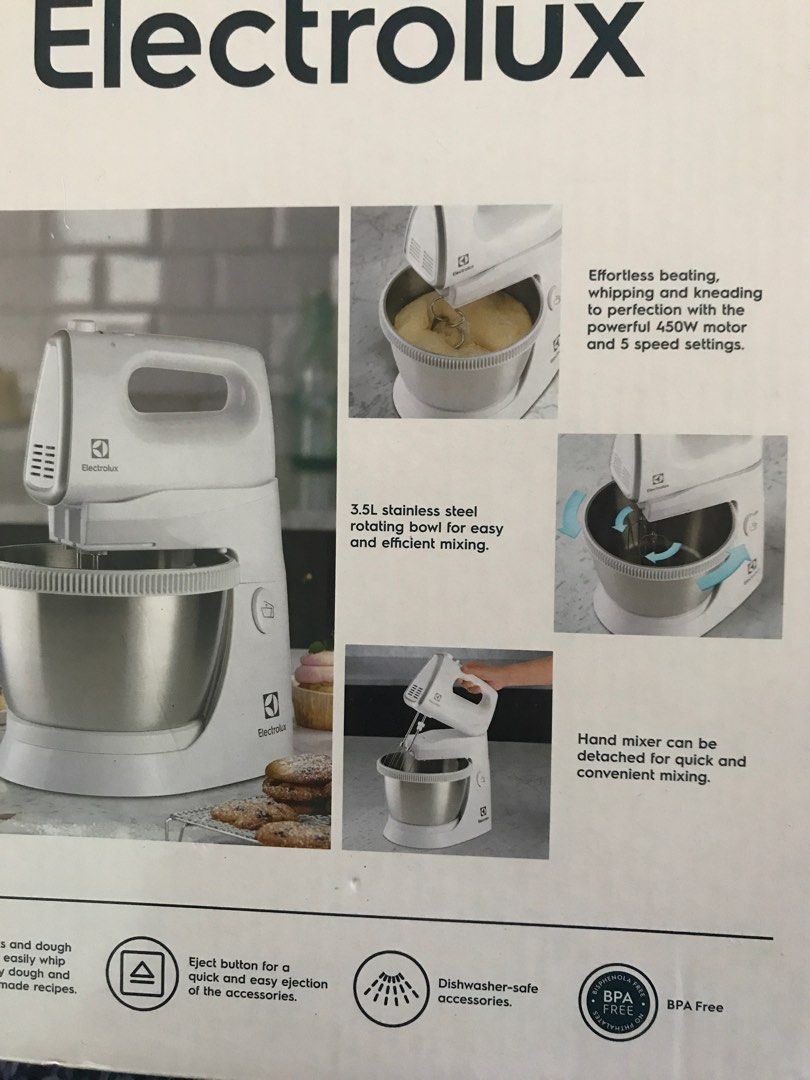 Electrolux ehsm3417 stand mixer, TV & Home Appliances, Kitchen