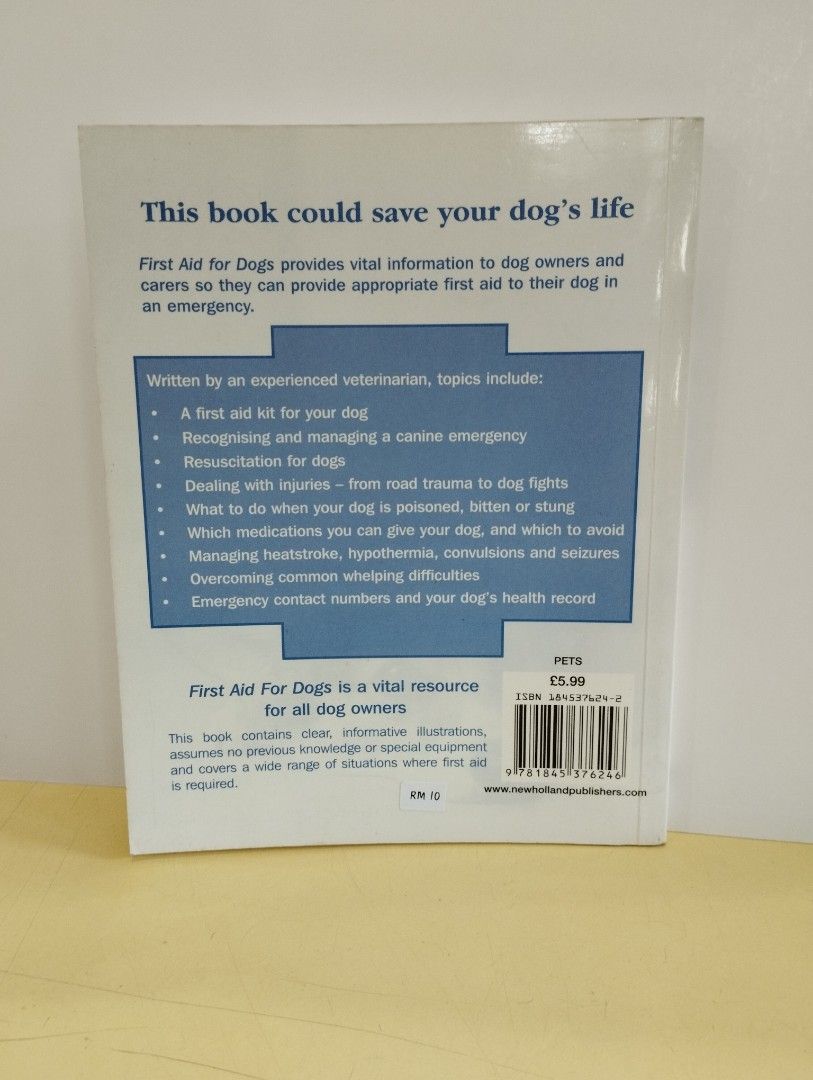 (ENG) First Aid For Dogs, Hobbies & Toys, Books & Magazines, Textbooks