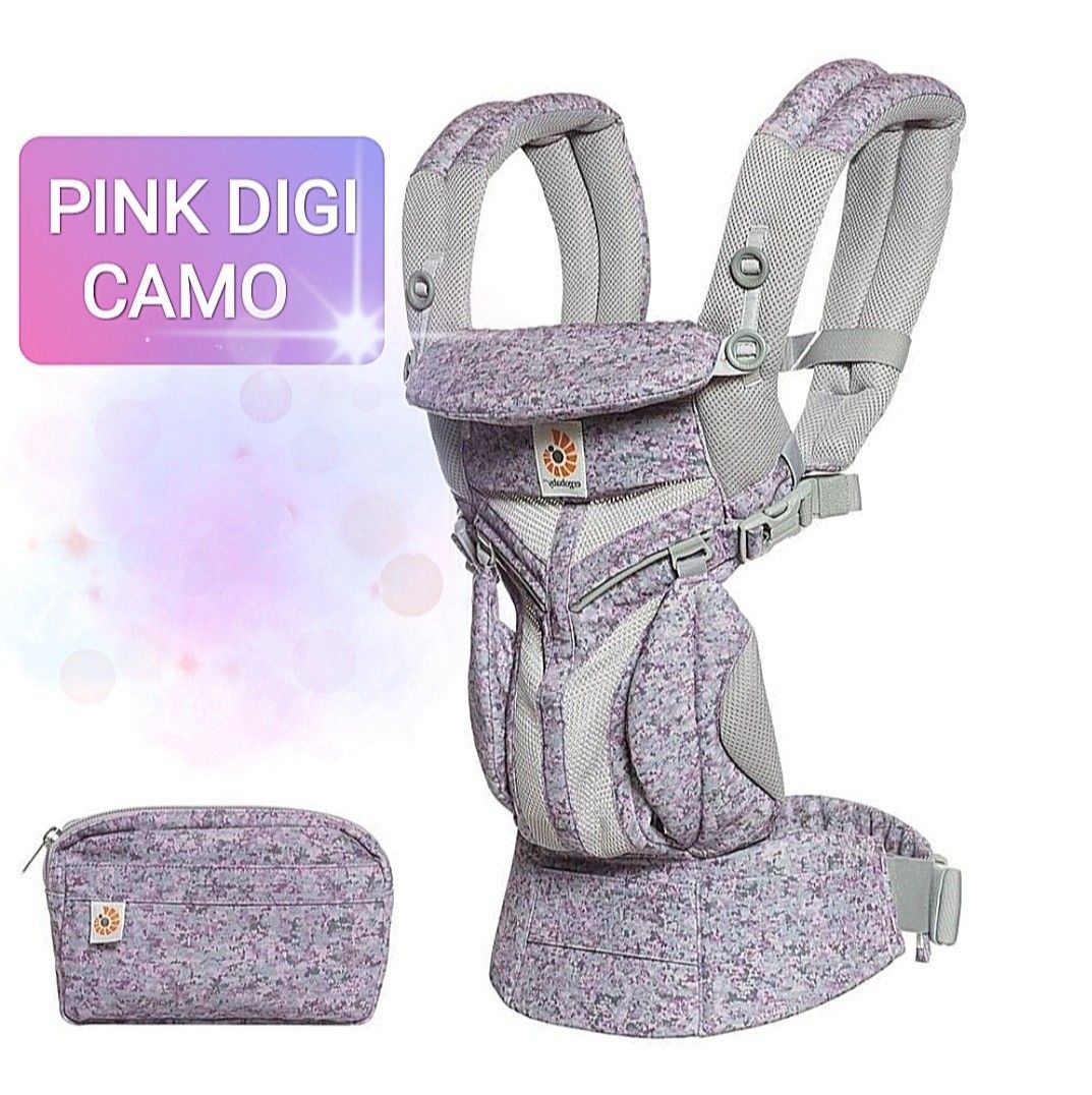 Ergobaby Omni Pink Digi Camo 360 Cool Air Mesh Baby Carrier