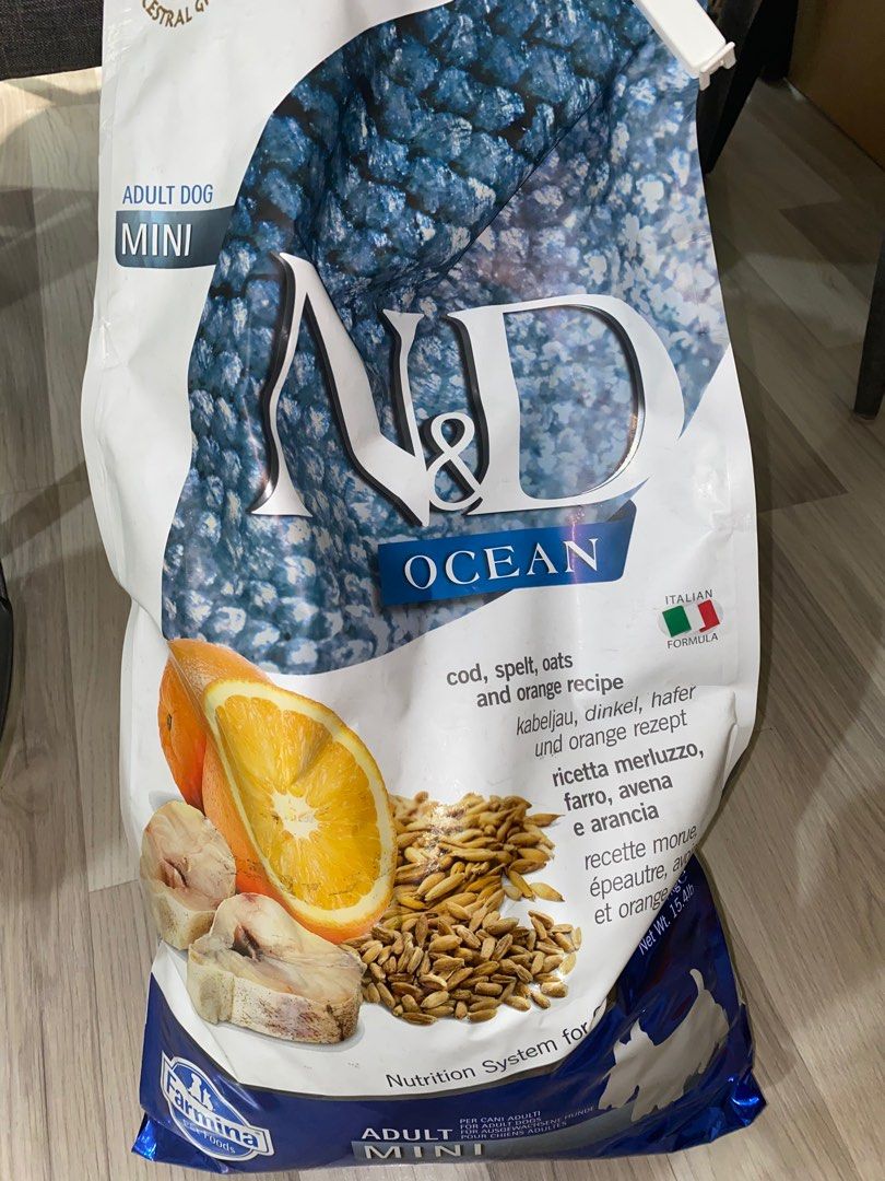 Farmina N D ocean canine Cod spelt oats and orange recipe adult