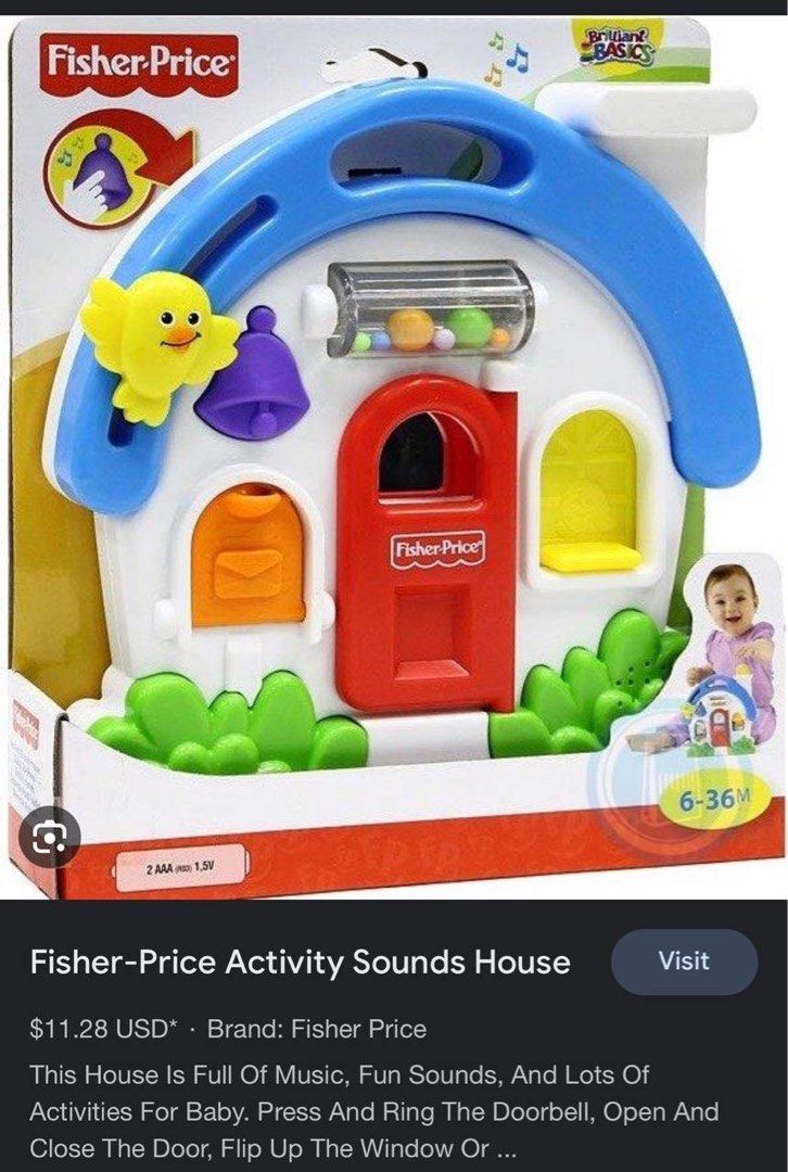 Fisher price activity sound house, Hobbies & Toys, Toys & Games on
