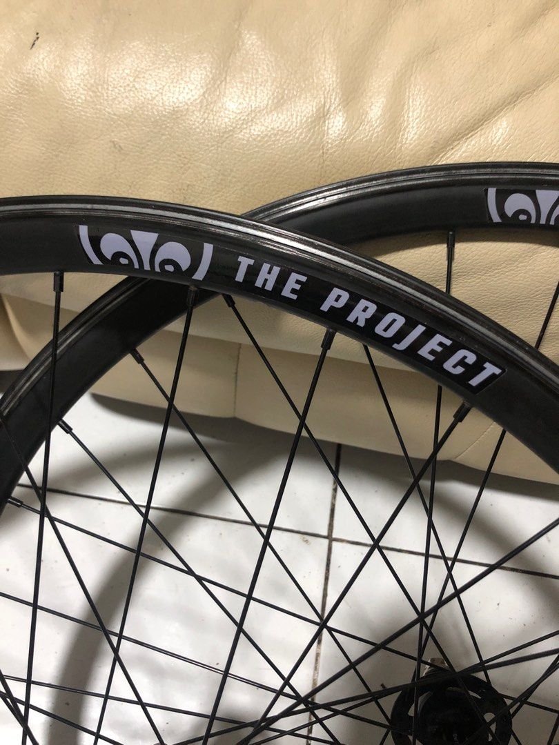 Fixed Gear Wheel Set The Project Rims VP hubs, Sports Equipment