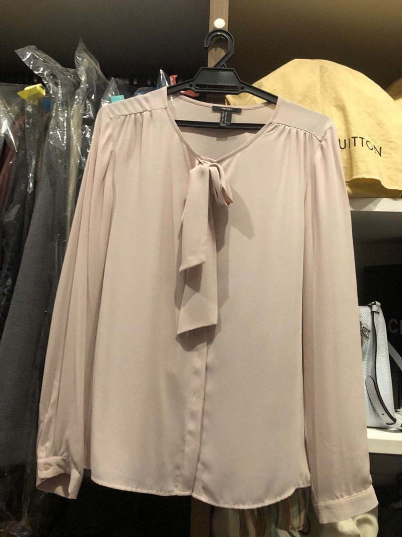 Bow tie blouse forever 21 clearance