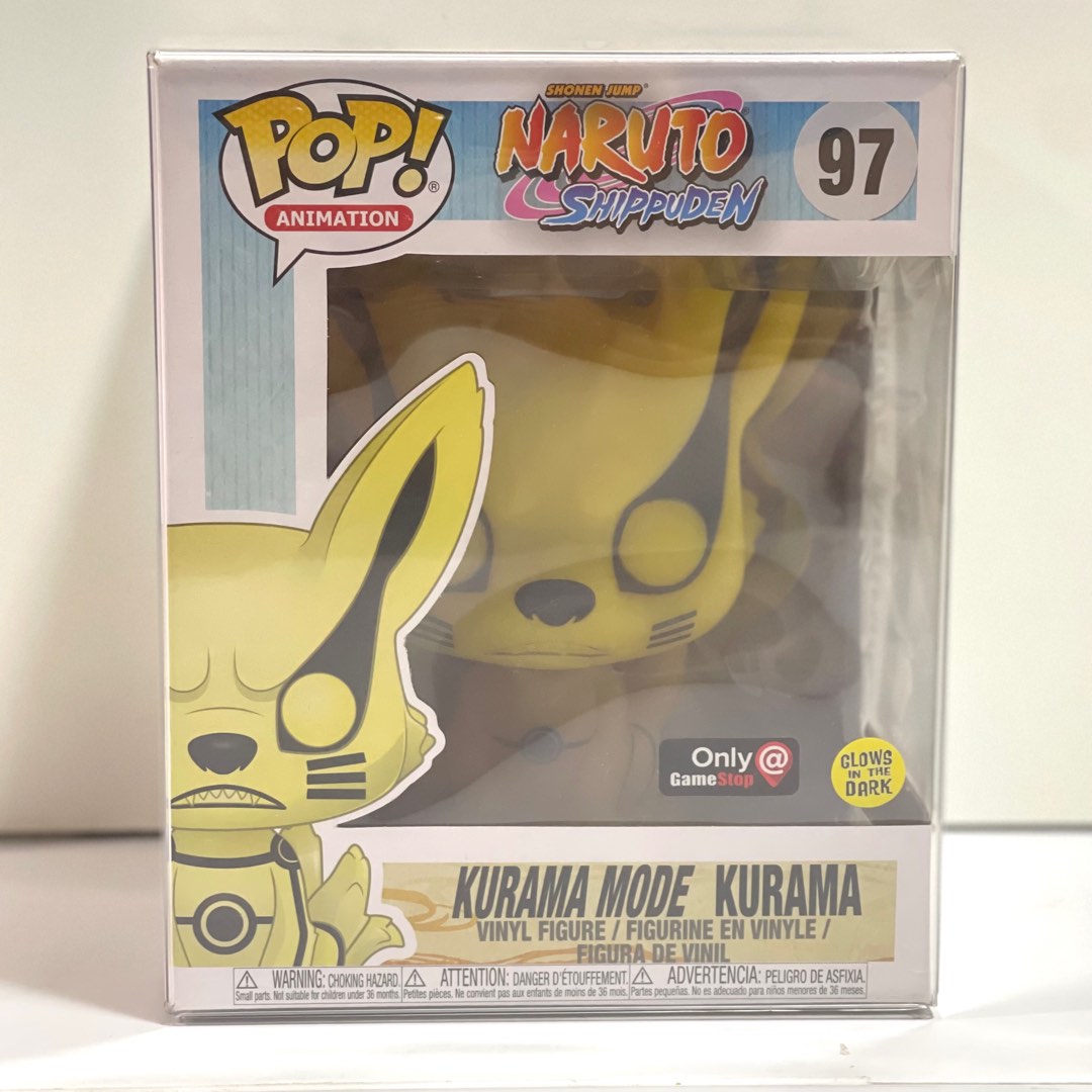 Kurama Glow In The Dark Funko Pop Funko Pop ! Kurama Mode GameStop Glow In The Dark Exclusive collectible