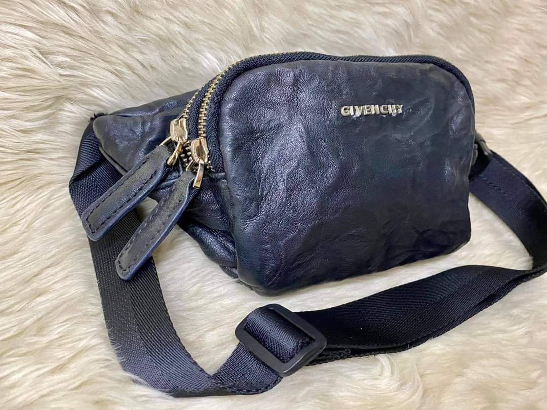Givenchy beltbag (Category: Luxury Bags & Wallets) located in Manila. Submitted by destashingmom (Listing ID 1234954969, Image 3). Description: Givenchy distressed beltbag Bought online for 10k Used twice .