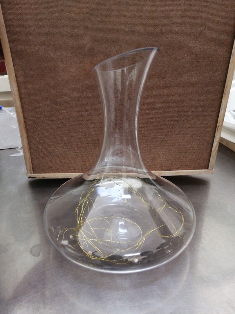 Wine Decanter / Glass vase, Furniture & Home Living, Home Decor, Vases & Decorative Bowls on