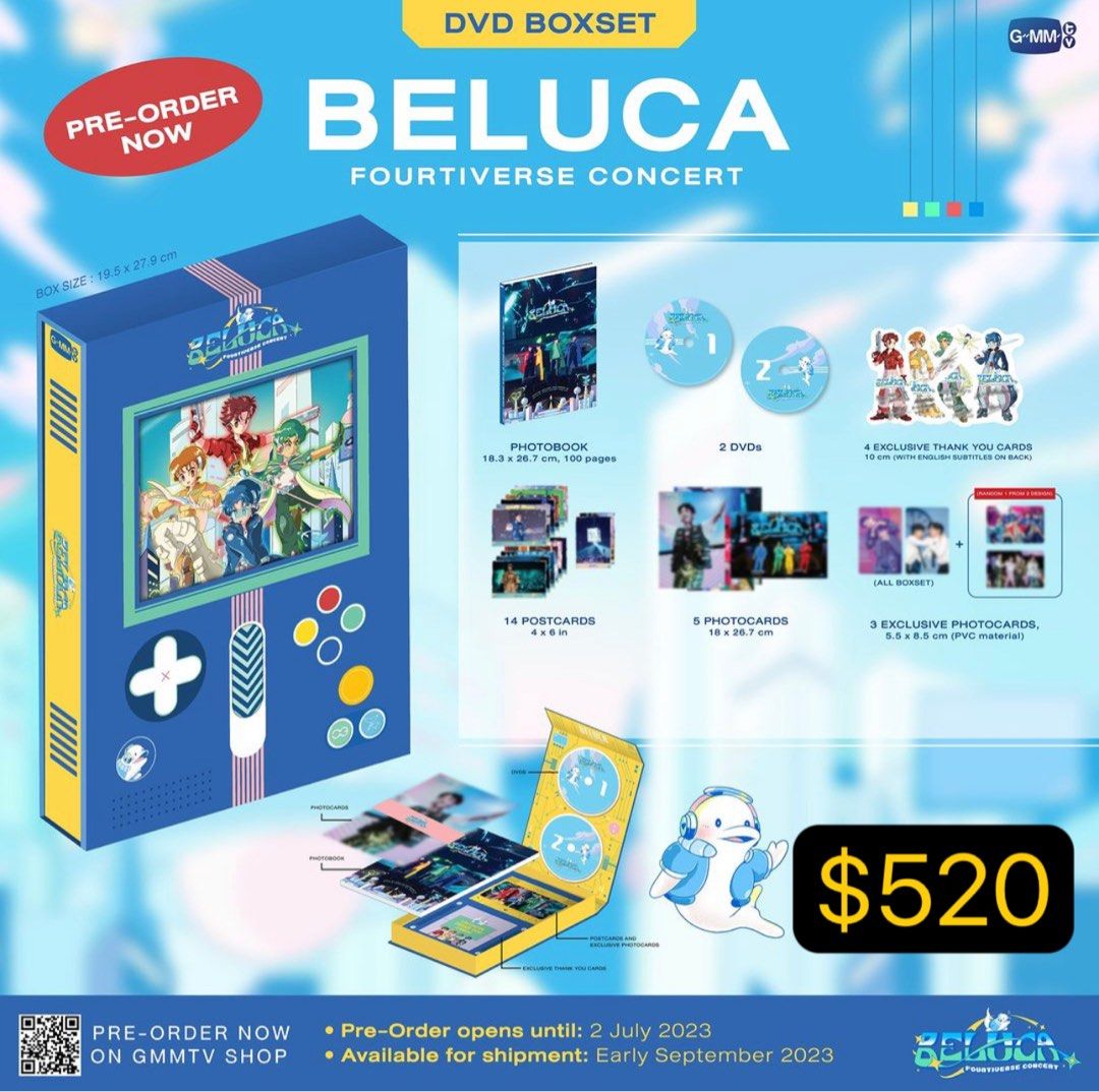 GMM代購) DVD BOXSET BELUCA FOURTIVERSE CONCERT, 興趣及遊戲, 收藏品