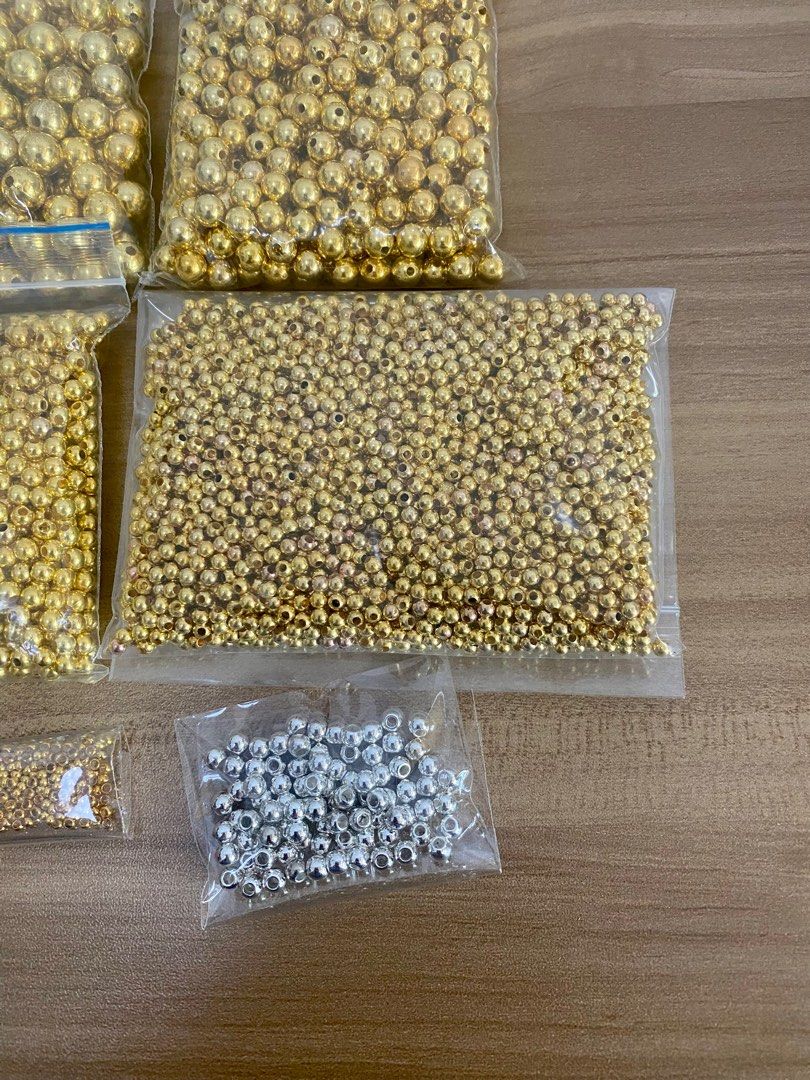 Gold and silver beads outlet
