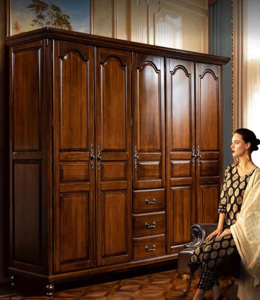 Large solid wood wardrobe top