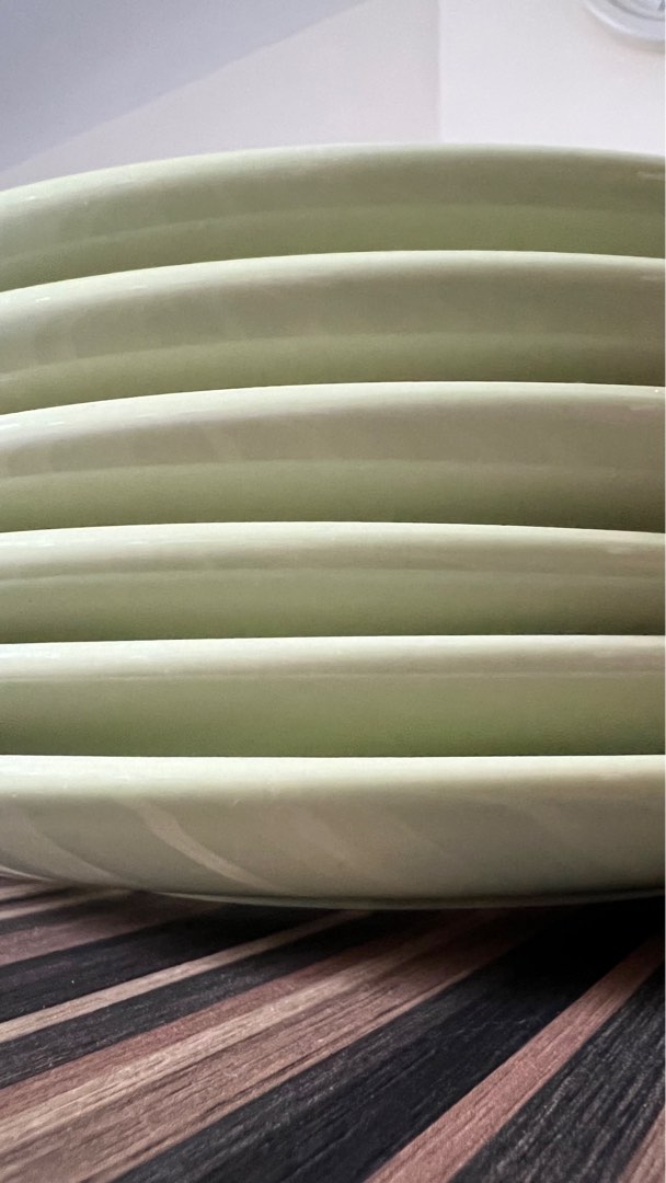 Green ikea plates, Furniture & Home Living, Kitchenware & Tableware