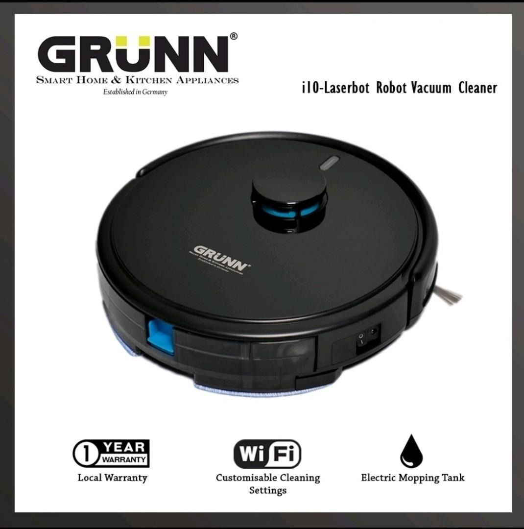 GRUNN I10 LASERBOT ROBOT VACUUM CLEANER, TV & Home Appliances, Vacuum