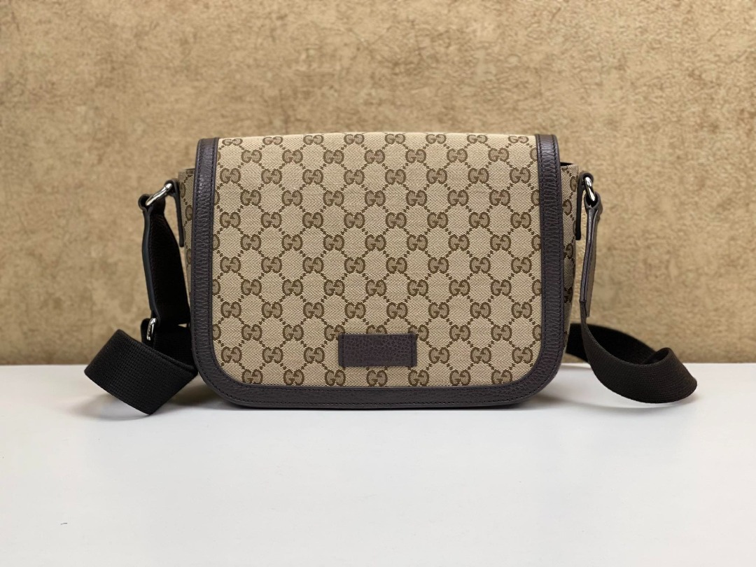 Gucci Original GG Canvas Cross Body Unisex Messenger Bag 449172 