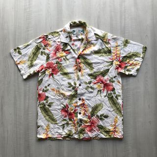 Hawaii an shirt flowers 100 persen rayon