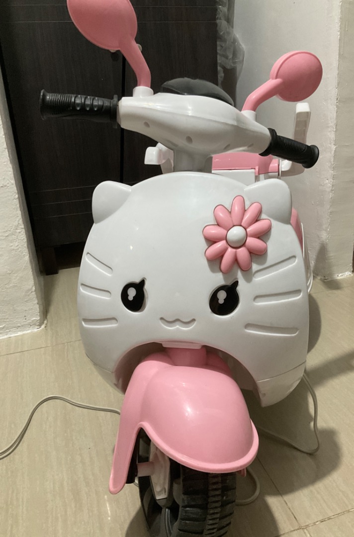 hello kitty rechargeable motor bike on Carousell