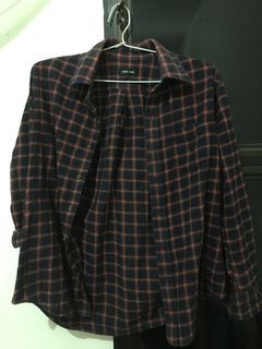 Hem Flannel Navy Red (unisex)