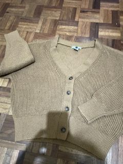 H&M brown knitted cardigan