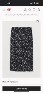 H&M High Waist Midi Skirt