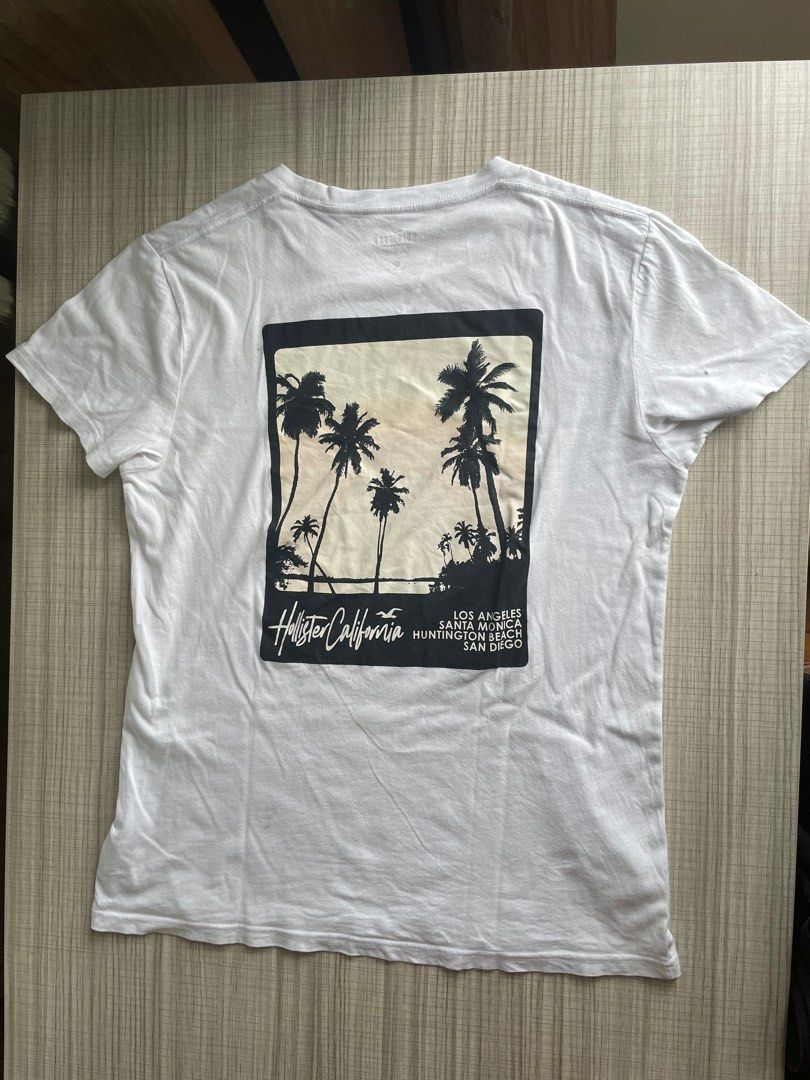 Hollister palm tree shirt clearance