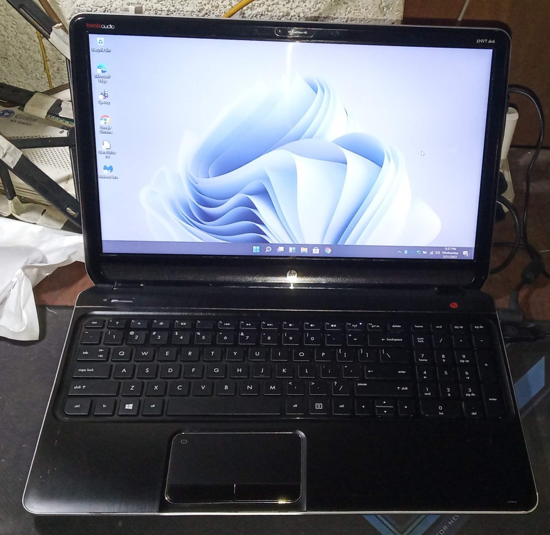 HP Envy DV6 Windows11 Pro, Core i7 3rd Gen, 8GB RAM, Dual storage