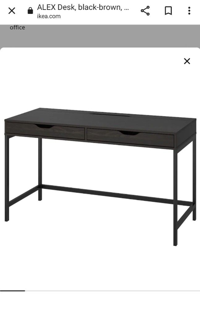 Ikea Alex desk 132 cm, Furniture & Home Living, Furniture, Tables