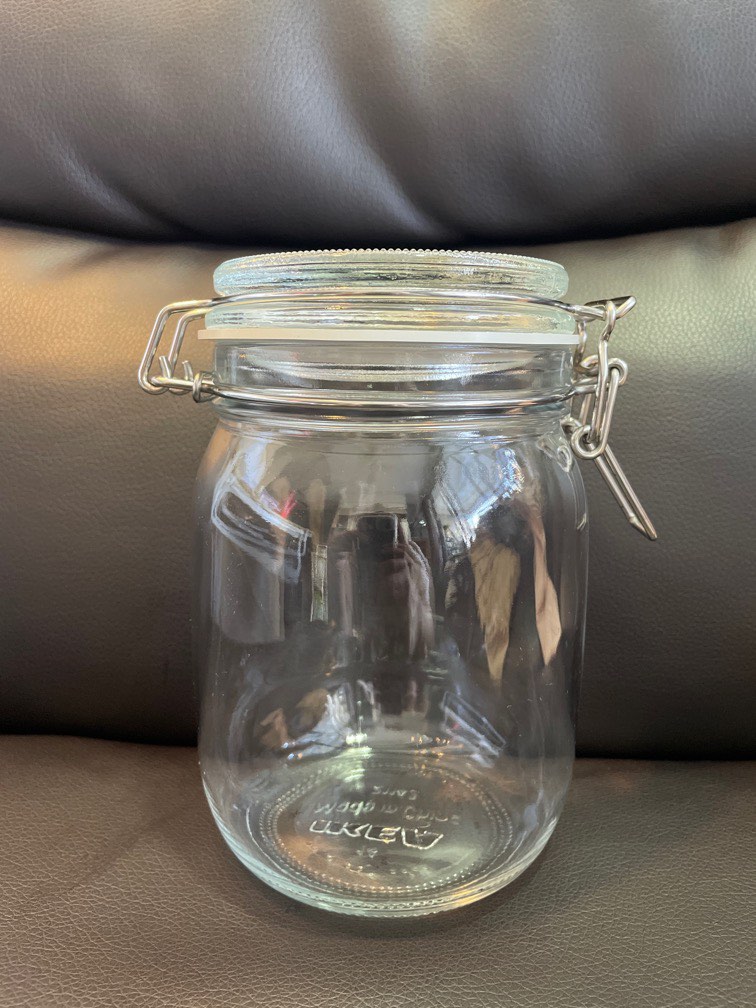 Ikea Air tight Glass Jar, Furniture & Home Living, Kitchenware