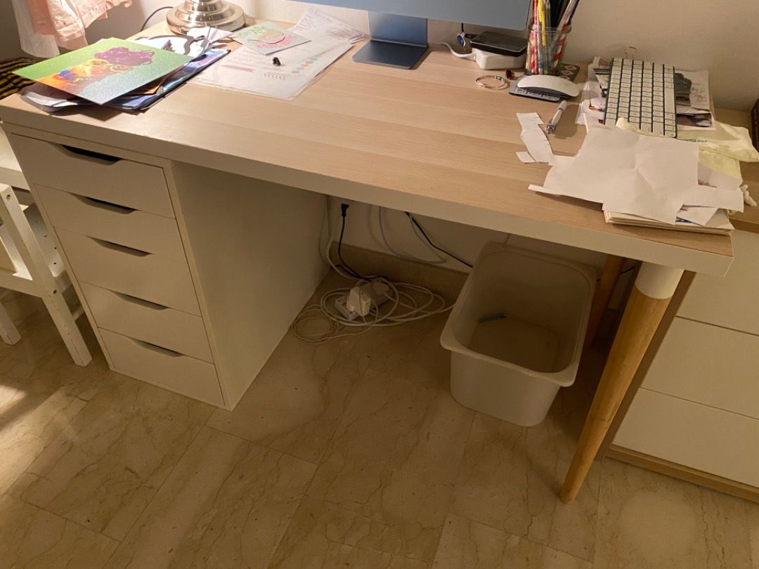 IKEA Lagkapten / Alex desk, Furniture & Home Living, Furniture, Tables