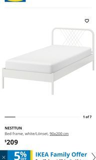 Ikea Nesttun Bed Frame and matress