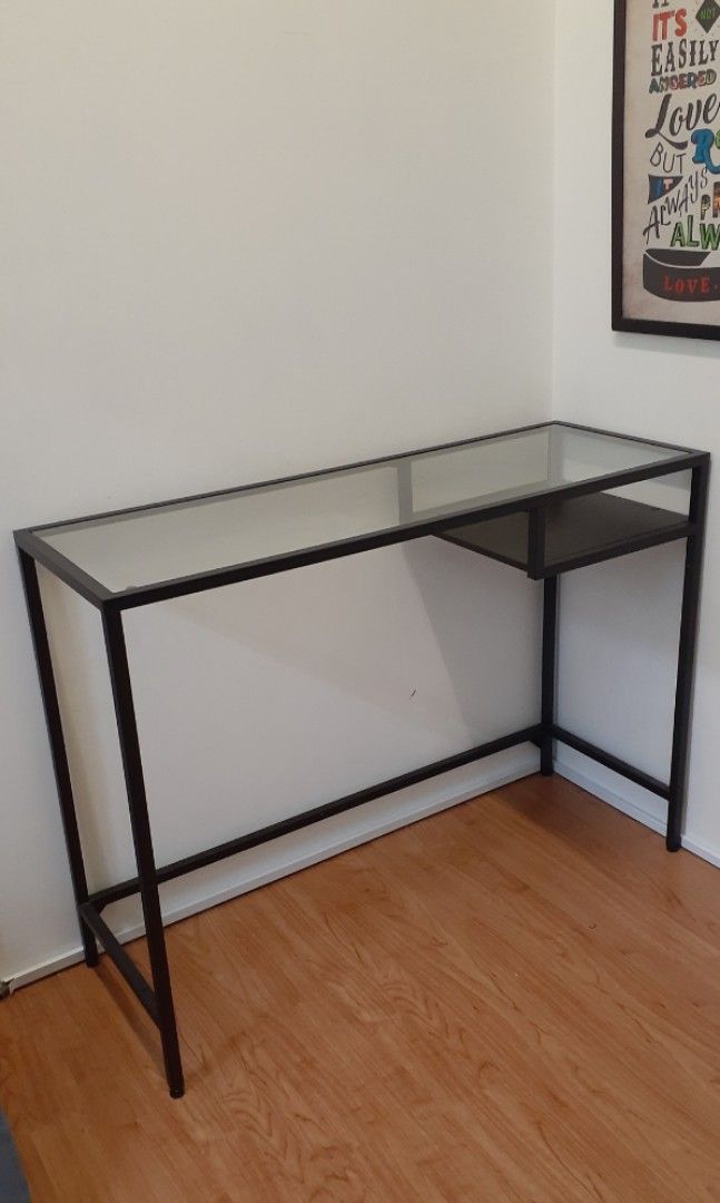 Ikea glass laptop table discount