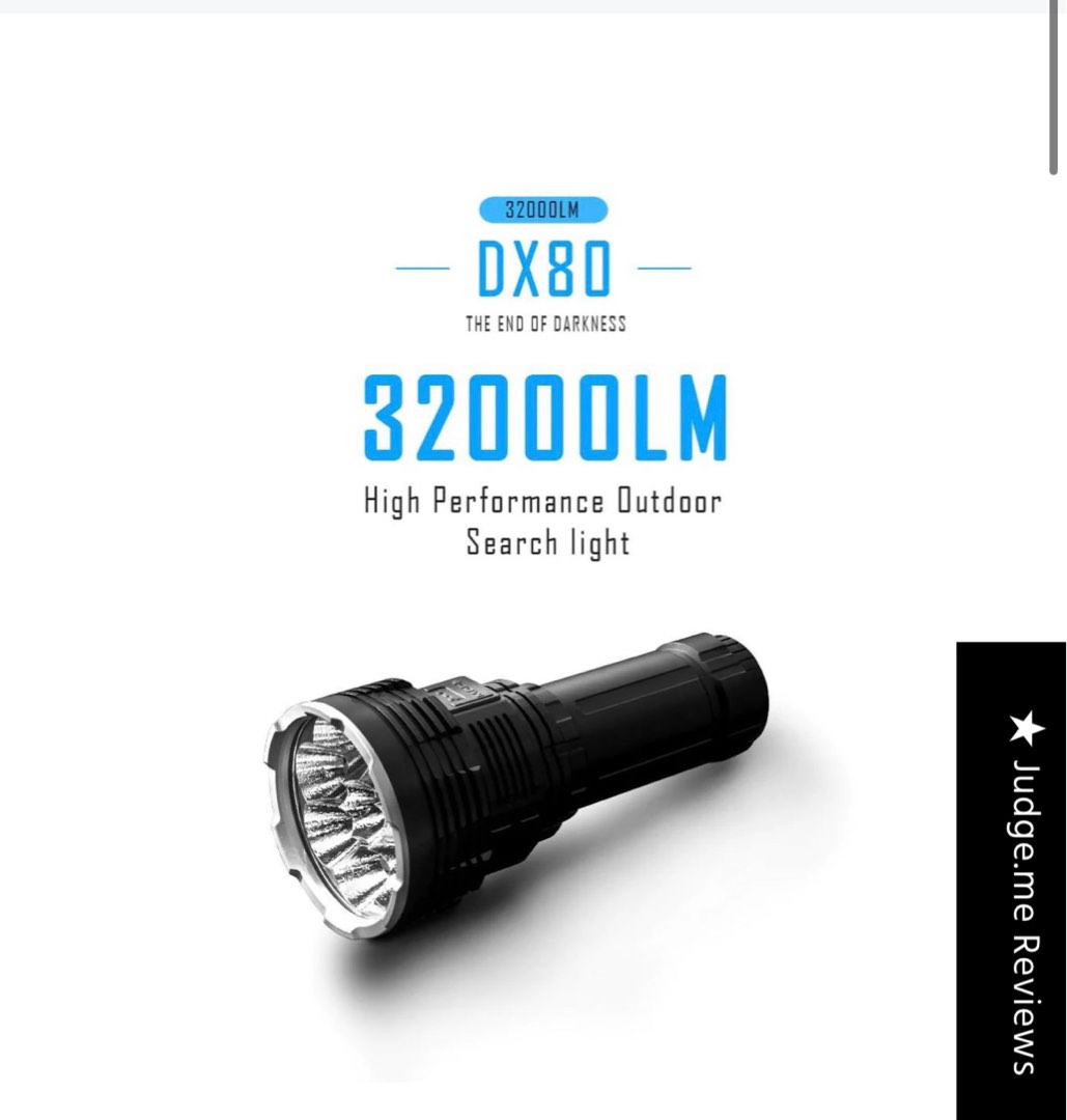 IMALENT DX80 32000lumens Flashlight 超強力電筒, 其他, 其他- Carousell